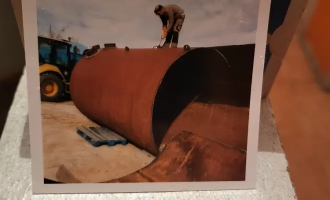 Découpe d'une cuve à fioul à Bandol, Toulon, ALLO FRED